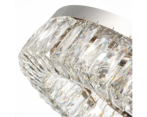 SL1226.102.08 Люстра потолочная ST-Luce Никель/Прозрачный E14 8*40W РИФРАЦИО