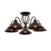 SLE120402-05 Светильник потолочный темно-коричневый/темно-коричневый E27 5*60W CIOLLA