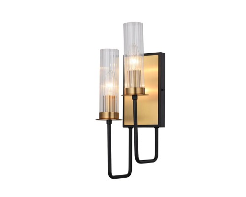 SL336.301.02 Бра ST-Luce Коричневый, Бронза/Прозрачный E14 2*60W DELAVERA