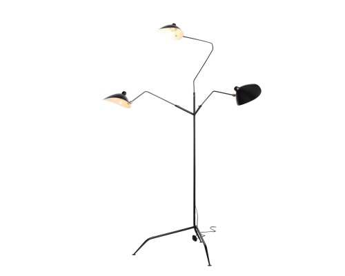 SL305.405.03 Торшер ST-Luce Черный/Черный, Белый E27 3*60W SPRUZZO