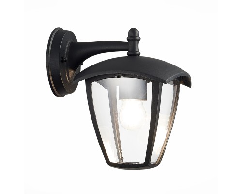 SL081.411.01 Светильник уличный настенный ST-Luce Черный/Черный, Прозрачный E27 1*40W SIVINO