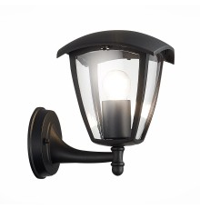 SL081.401.01 Светильник уличный настенный ST-Luce Черный/Черный, Прозрачный E27 1*40W SIVINO