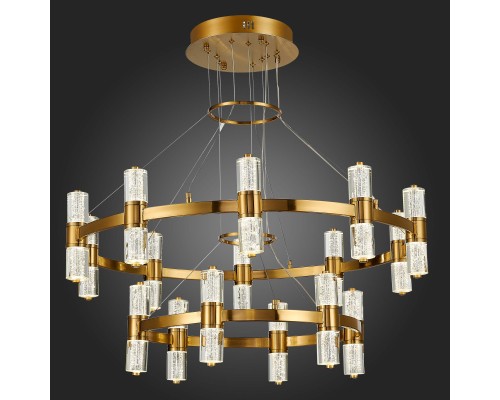 SL6007.203.32 Люстра подвесная ST-Luce Латунь/Прозрачный LED 32*2,5W 4000K GEMINA