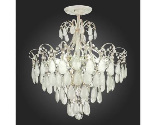 SLE160302-06 Светильник потолочный Золотистый/Белый матовый E14 6*60W MAGONZA