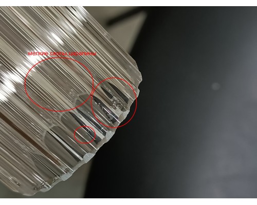 utsenka-SL6224.403.01 Светильник подвесной ST-Luce Черный/Прозрачный LED 1*8W 4000K BAMBOO