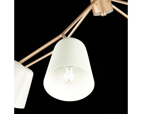 SLE155902-08 Светильник потолочный Золотистый/Белый E14 8*40W MARIO