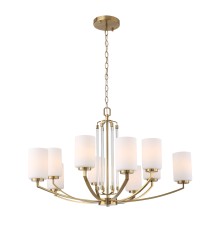 SL1403.303.10 Люстра подвесная ST-Luce Латунь/Прозрачный E27*10 40W ОПАЛ