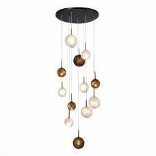 Светильник подвесной ST-Luce Латунь/Черный, Белый G4 12*5W ФОЛИНЬО
