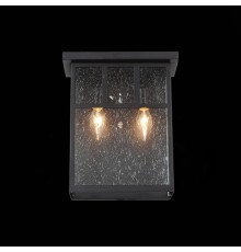 SL079.401.02 Светильник уличный настенный ST-Luce Темный кофе/Прозрачное кракелированное стекло E14 GLAZGO