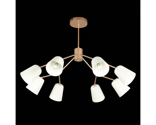 SLE155902-08 Светильник потолочный Золотистый/Белый E14 8*40W MARIO