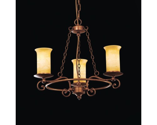 SL122.303.03 Светильник подвесной Коричневый/Янтарный E14 3*60W ANCORA