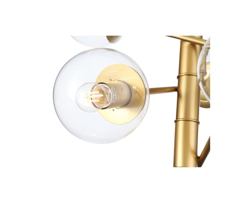 SL1150.203.08 Светильник подвесной ST-Luce Матовое золото/Прозрачный E27 8*40W (из 3-х коробок) LIORA