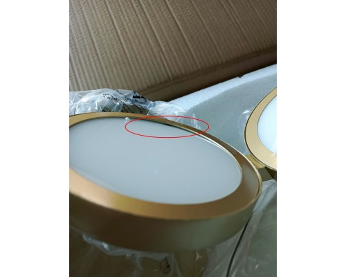 utsenka-SL6508.203.01 Светильник подвесной ST-Luce Матово Золотистый/Белый LED 1*60W 4000K RIO