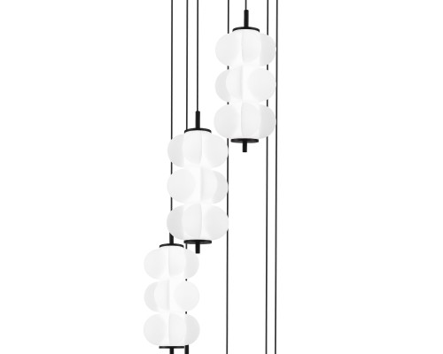 SL6121.403.07 Светильник подвесной ST-Luce Черный/Белый LED 7*8W 3000K TALISMAN