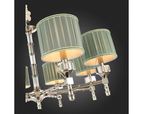 SL1121.103.08 Люстра подвесная ST-Luce Никель/Оливковый E14 8*40W OLEO
