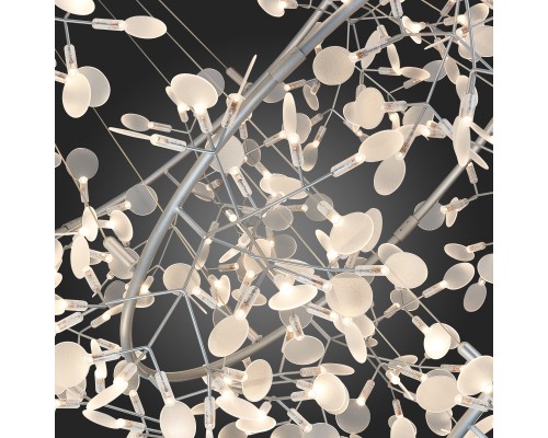 SL379.103.486 Люстра подвесная ST-Luce Серебристый/Белый LED 486*0,5W 3500K RAFINA