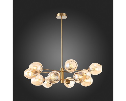 SL1500.203.12 Светильник подвесной ST-Luce Золотистый/Янтарный E14 12*40W FOVIA