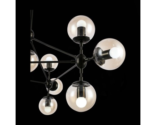 SLE154903-10 Светильник потолочный Черный/Янтарный E27 10*40W LACOTTA