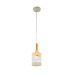 SLE114503-01 Светильник подвесной Белый, Светлое дерево/Белый, Прозрачный E27 1*60W ABIRITTO