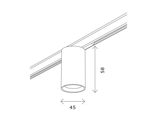 ST671.336.09PWM4 Магнитный трековый светильник Латунь LED 1*9W 3000K 500Lm Ra>90 36о IP20 D45xH63 24 SUPER5
