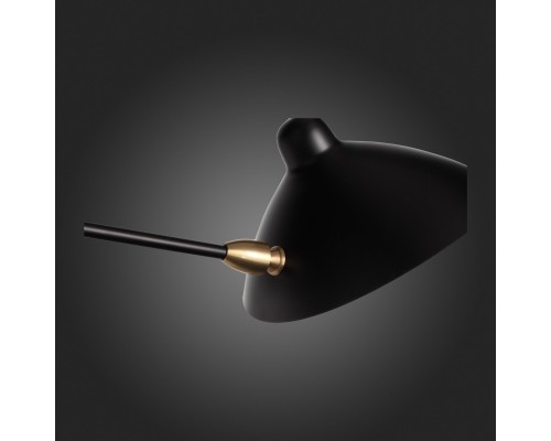 SL305.401.01 Бра ST-Luce Черный/Черный, Белый E27 1*60W SPRUZZO