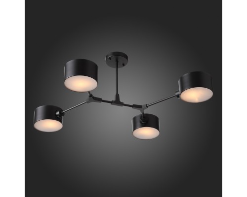 SLE183402-04 Светильник потолочный Черный/Черный E14 4*60W GIMENTO