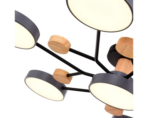 SLE6006-702-07 Светильник потолочный Серый/Серый LED 7*12W 3000K/4500K/6000K FAEMA