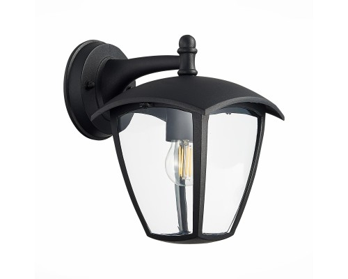 SL081.411.01 Светильник уличный настенный ST-Luce Черный/Черный, Прозрачный E27 1*40W SIVINO