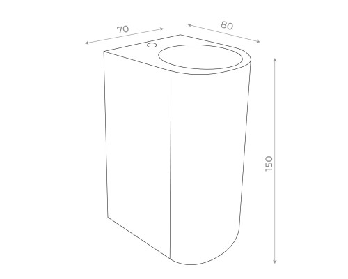 SL9001.401.02 Светильник уличный настенный ST-Luce Черный/ GU10 2*35W BORGO