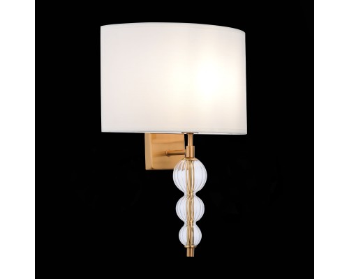 SLE105711-01 Светильник настенный Латунь, Прозрачный/Белый E14 1*40W RAMER