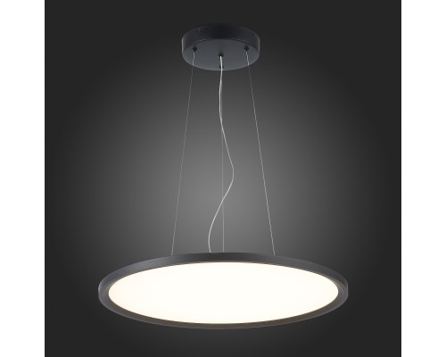 ST602.443.56 Светильник подвесной Черный LED 1*56W 4000K 5 040Lm Ra>80 120 IP20 D600xH36 185-265V Подвесные светильники