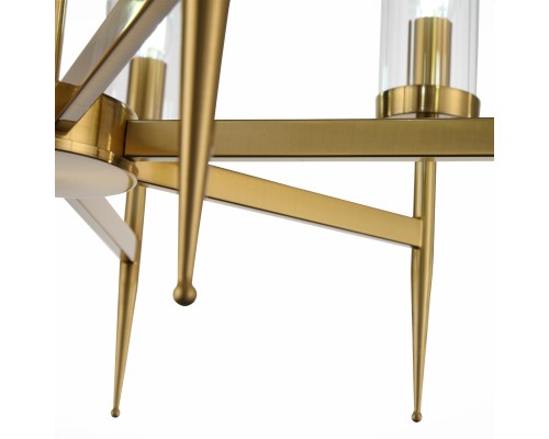 SL1159.303.07 Люстра подвесная ST-Luce Латунь/Латунь, Прозрачный E14 7*60W ACAZIO