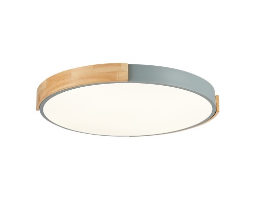 SLE201372-01 Светильник потолочный Серый, Светлое дерево/Белый LED 1*40W 3000K/4000K/6000K DELIA