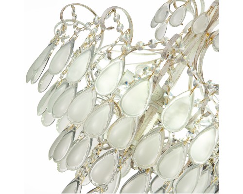 SLE160302-06 Светильник потолочный Золотистый/Белый матовый E14 6*60W MAGONZA