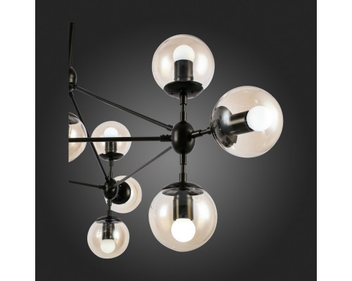 SLE154903-10 Светильник потолочный Черный/Янтарный E27 10*40W LACOTTA