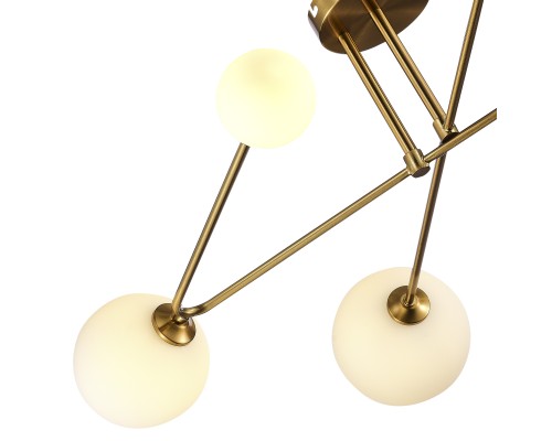 SLE2211-302-06 Светильник потолочный Латунь/Белый G9 LED 6*5W FANTINI