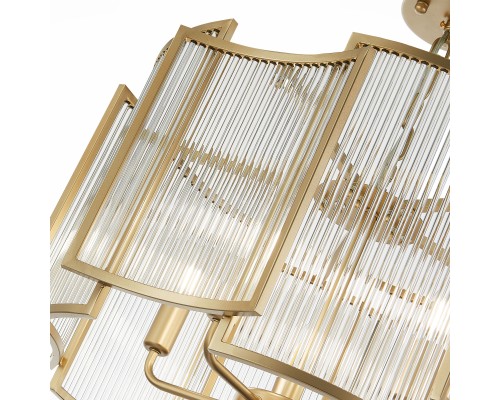 SL1234.203.05 Люстра подвесная ST-Luce Шампань/Прозрачный, Шампань E14 5*60W COSENZA