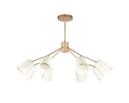 SLE155902-08 Светильник потолочный Золотистый/Белый E14 8*40W MARIO