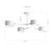 SLE183502-04 Светильник потолочный Белый/Белый E14 4*60W GIMENTO
