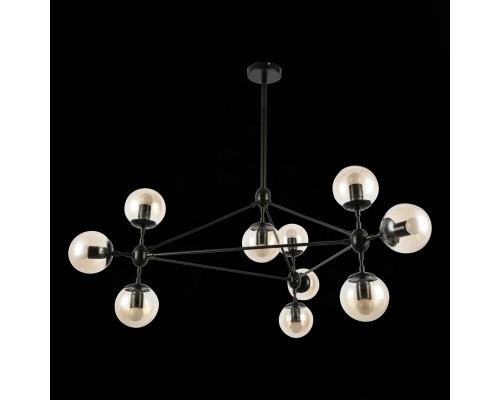 SLE154903-10 Светильник потолочный Черный/Янтарный E27 10*40W LACOTTA