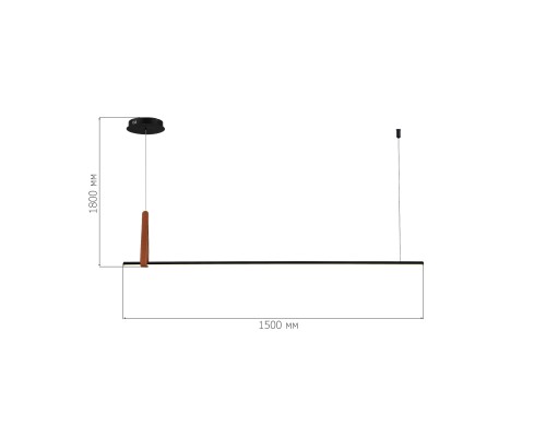 SL6131.403.24 Светильник подвесной ST-Luce Черный/Черный, Терракотовый LED 1*24W 4000K SHAPE