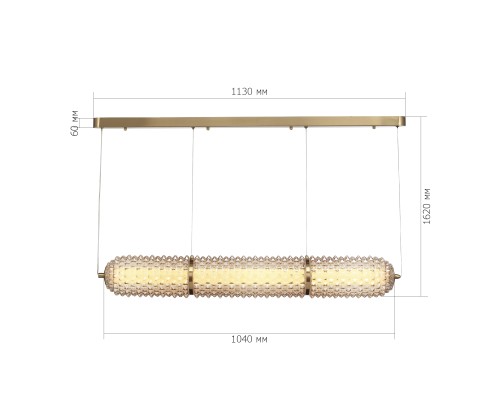 SL6144.313.01 Светильник подвесной ST-Luce латунь/Шампань LED 1*37W 4000K SAGUARO