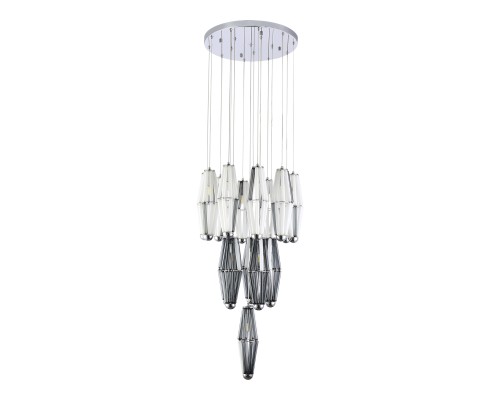 SL1242.103.16 Светильник подвесной ST-Luce Хром/Дымчатый, Молочный G9 16*5W 4000K CIARA