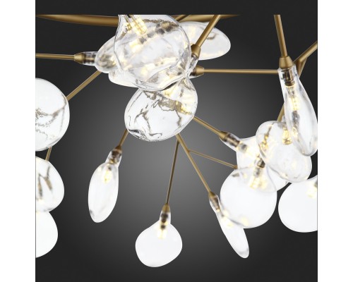 SL411.233.45 Люстра подвесная ST-Luce Золотистый/Прозрачный G4 45*1,5W RICCARDO