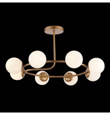 SLE220602-08 Светильник потолочный Золотистый/Белый E14 8*40W CALABRIA