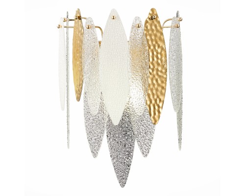 SL1224.201.02 Бра ST-Luce Золотистый/Прозрачный, Белый E14 2*60W LASTRA