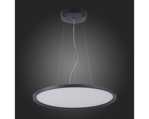 ST602.443.56 Светильник подвесной Черный LED 1*56W 4000K 5 040Lm Ra>80 120 IP20 D600xH36 185-265V Подвесные светильники