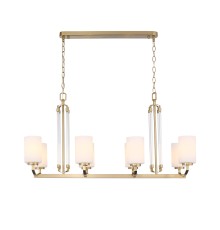 SL1403.333.08 Люстра подвесная ST-Luce Латунь/Прозрачный E27*8 40W ОПАЛ