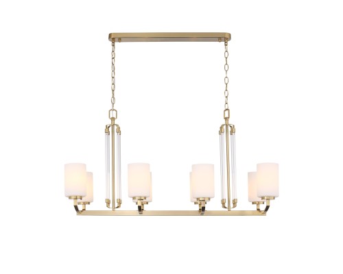 SL1403.333.08 Люстра подвесная ST-Luce Латунь/Прозрачный E27*8 40W ОПАЛ