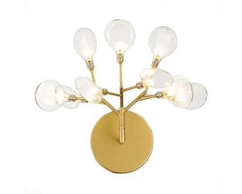 SL411.201.09 Бра ST-Luce Золотистый/Прозрачный G4 9*1,5W RICCARDO